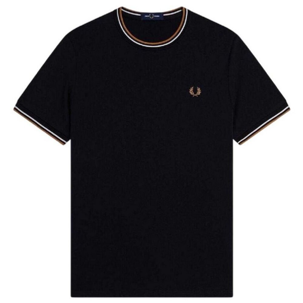 Fred Perry Mens Tipped T-Shirt / Black